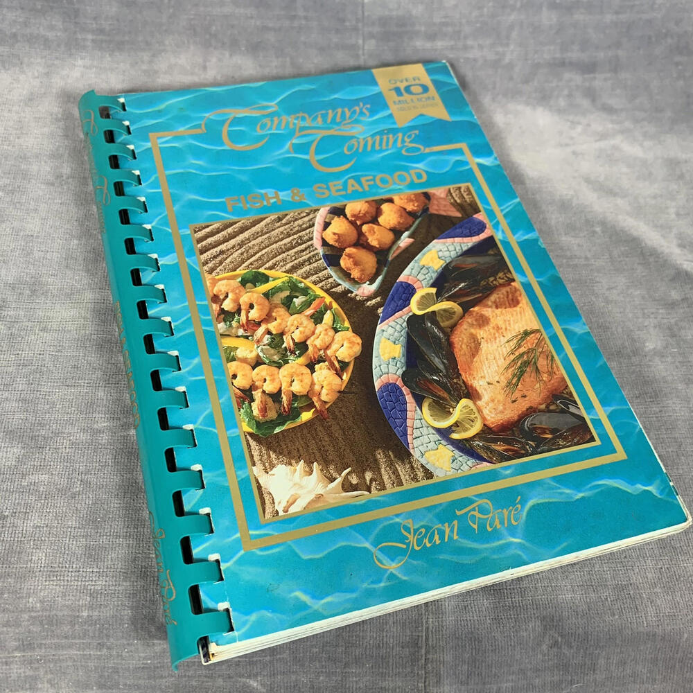 Company's Coming Fish And Seafood Vintage 1996 Spiral Cookbook Jean Pare